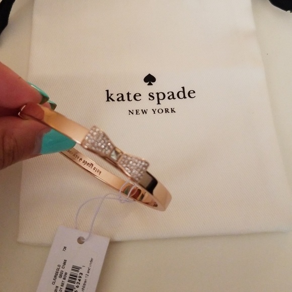 Kate Spade Ready Set Bow Bangle Rose Gold - Picture 3 of 7